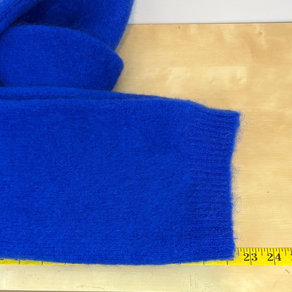 Betta Made in Italy Mohair Knit Sweater | Cobalt Blue French Minimalist - Picture 8 of 9